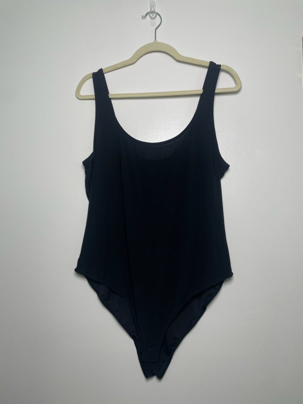 ASOS Curve Black Scoop Neck Sleeveless Bodysuit 1X NWOT